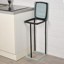 (Teal) 60L Bin Bag Stand Plastic Rubbish Refuse Holder