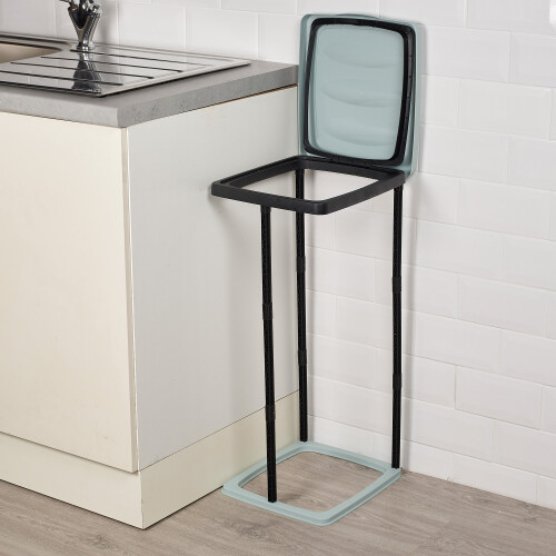 URBN Living (Teal) 60L Bin Bag Stand Plastic Rubbish Refuse Holder