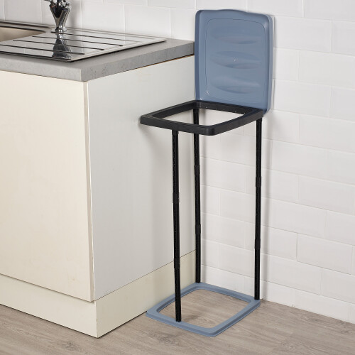 URBN Living (Blue) 60L Bin Bag Stand Plastic Rubbish Refuse Holder 2