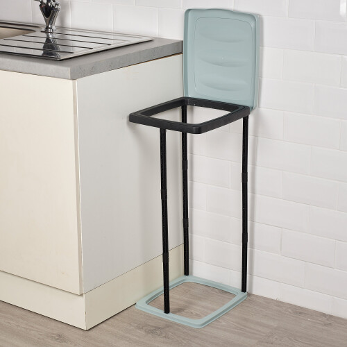 URBN Living (Teal) 60L Bin Bag Stand Plastic Rubbish Refuse Holder 1