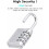 (Silver, 2 pcs) 4 Digit Combination Padlock - Locker Luggage Lock 4