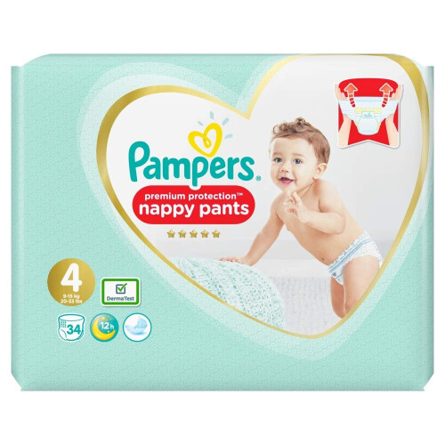 Pampers nappy best sale pants 4