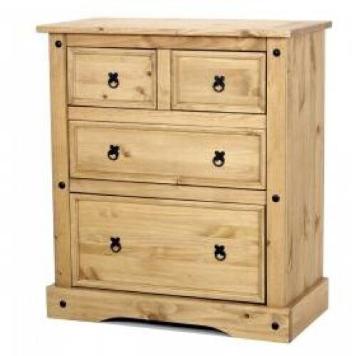 Corona 2+2 Draw Wide Chest Waxed Light Pine