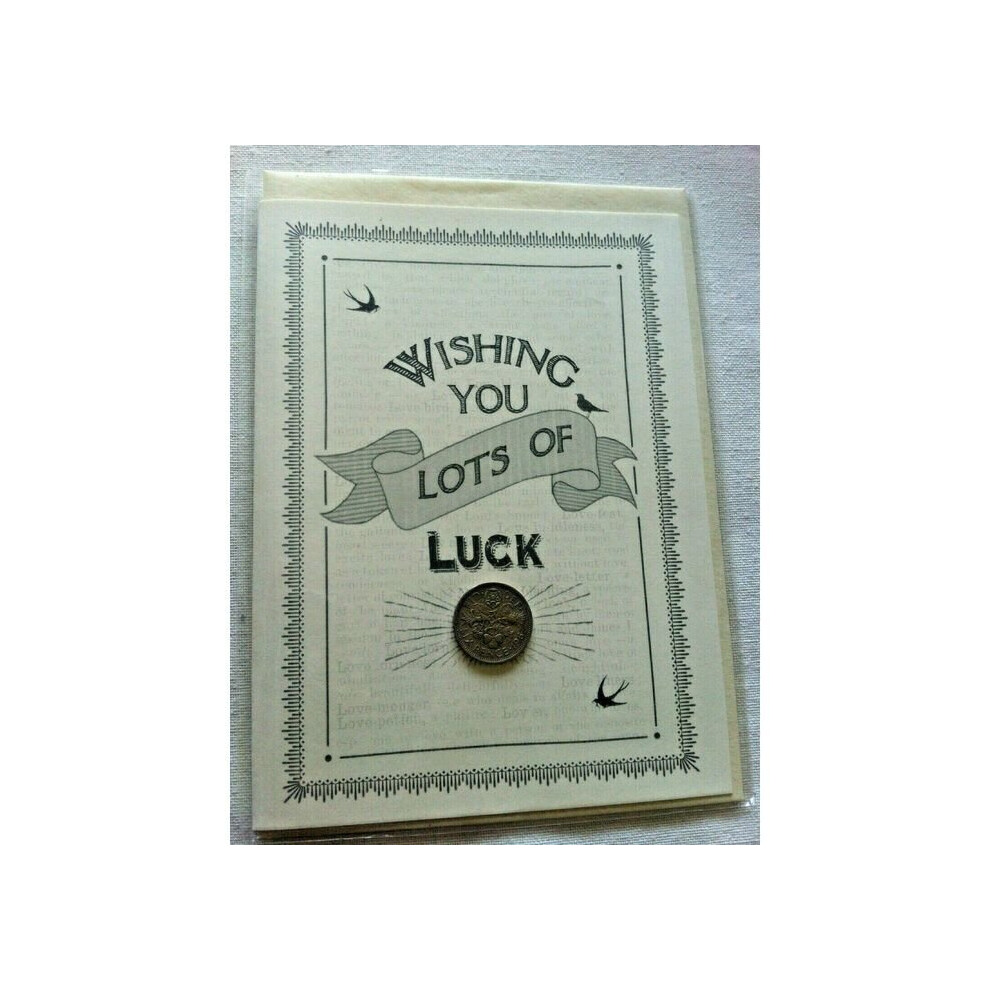 Greeting Card With Envelope - Wishing you lots of Luck