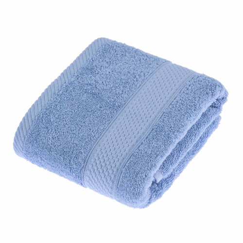 Homescapes (Light Blue, Hand Towel) 100% Turkish Cotton 500 GSM