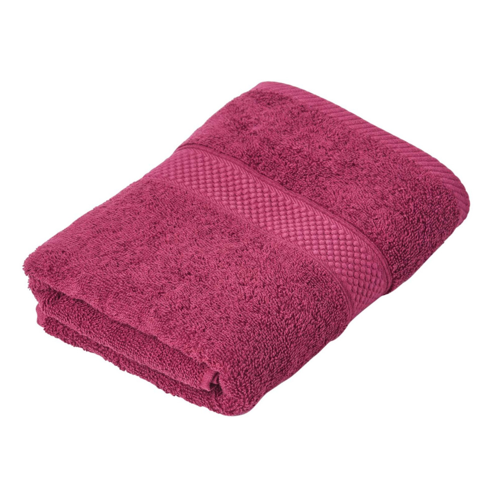 Homescapes (, Hand Towel) 100% Turkish Cotton 500 Gsm Burgundy