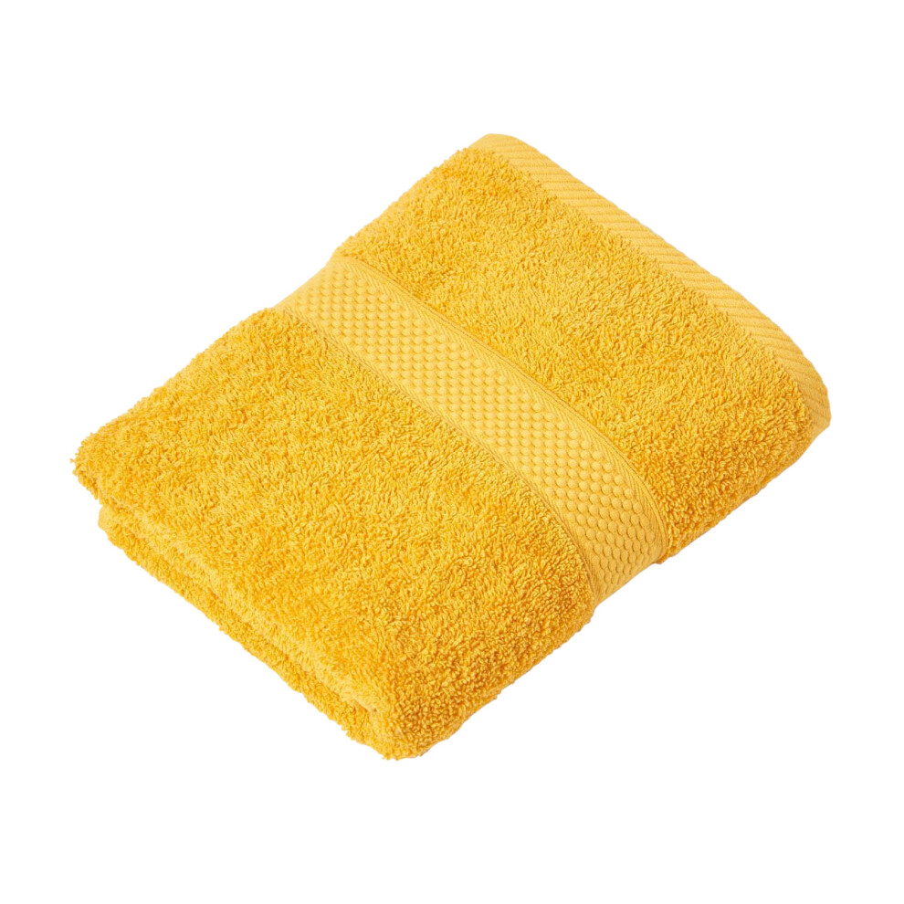 Homescapes (Ochre, Bath Towel) 100% Turkish Cotton 500 Gsm