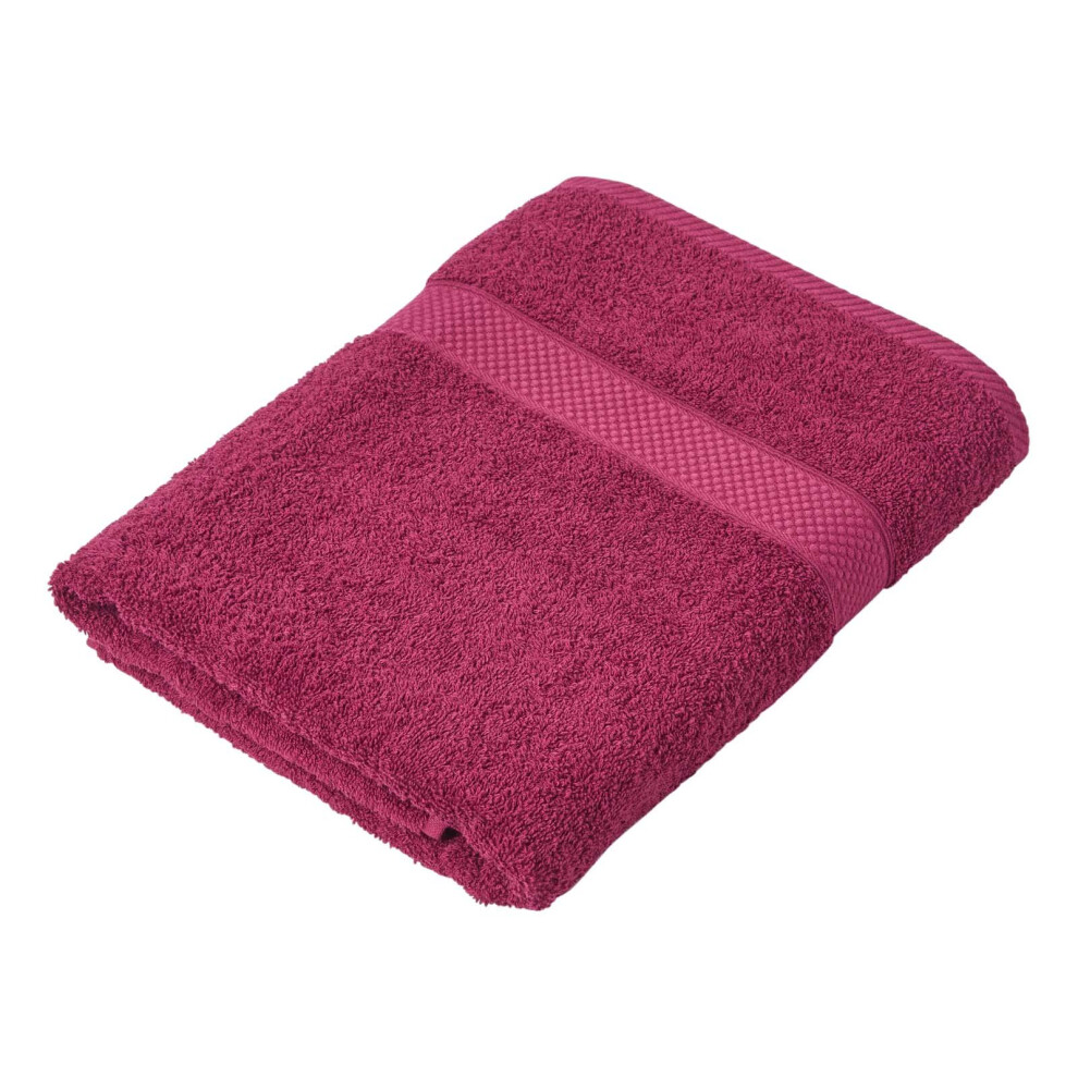 Homescapes (, Bath Towel) 100% Turkish Cotton 500 Gsm Burgundy
