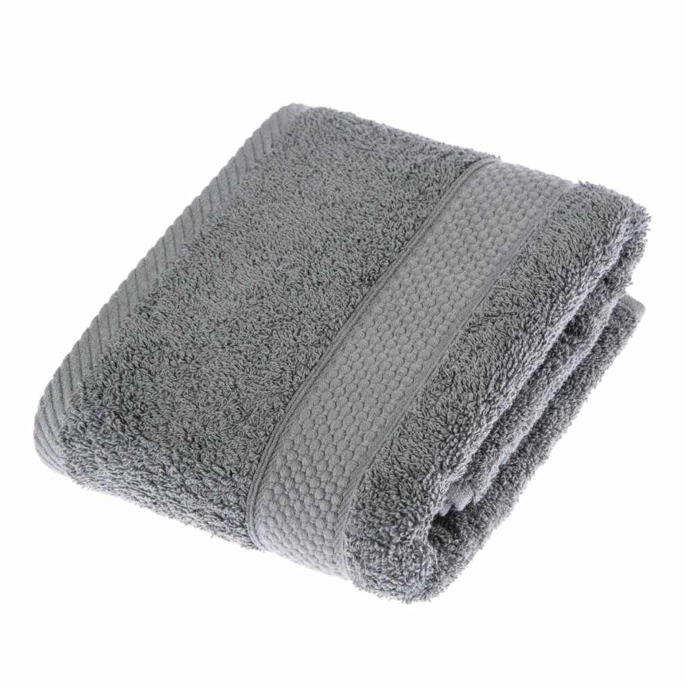 (Grey Charcoal, Hand Towel) 100% Turkish Cotton 500 GSM