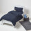 Homescapes (Navy, 60 x 120 cm) Linen Fitted Cot Sheet, Pack of 2 2