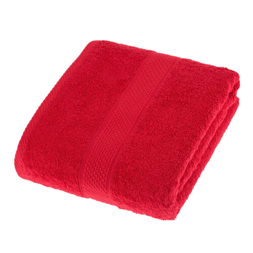 Homescapes (Red, Bath Towel) 100% Turkish Cotton 500 GSM