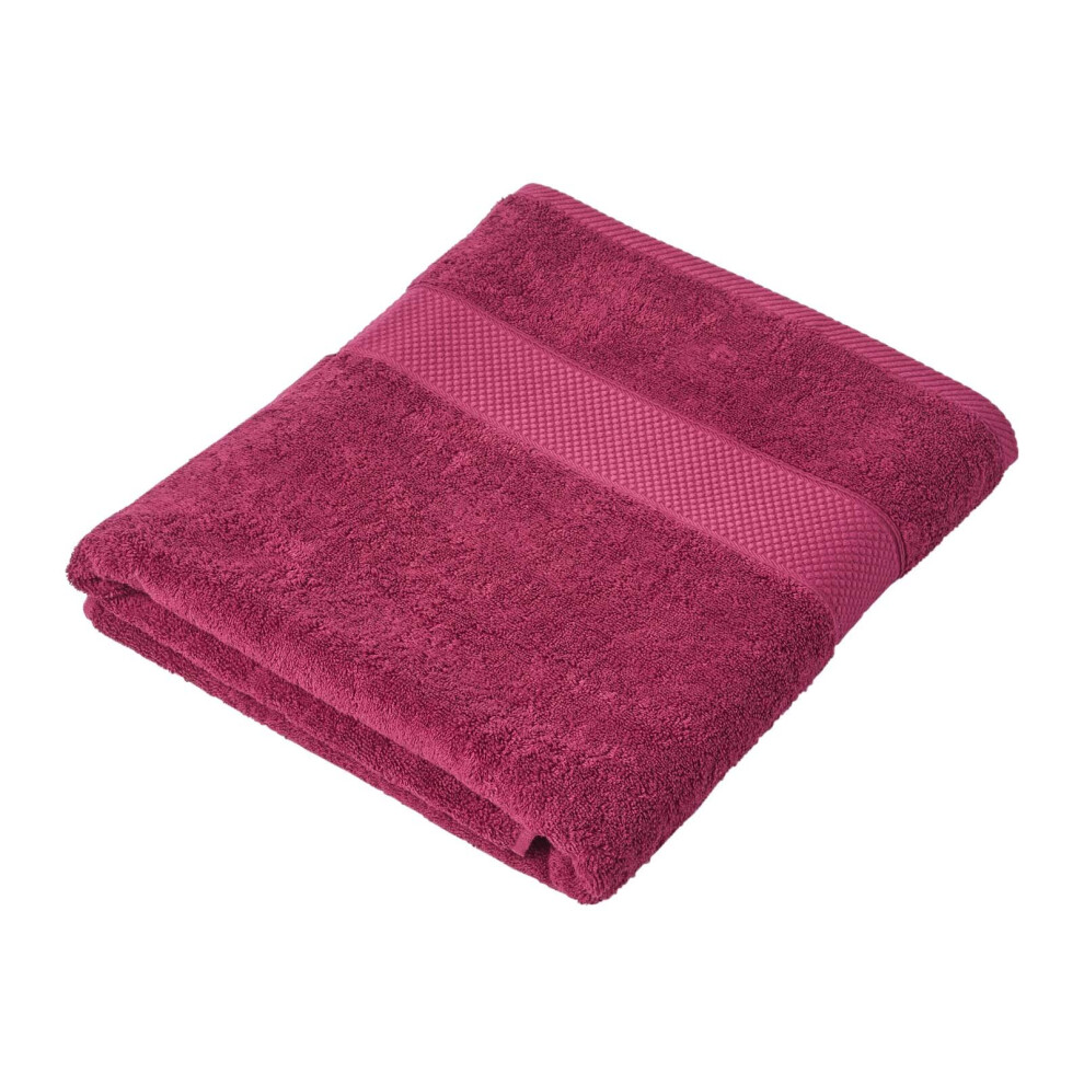 (Burgundy, Bath Sheet) 100% Turkish Cotton 500 GSM