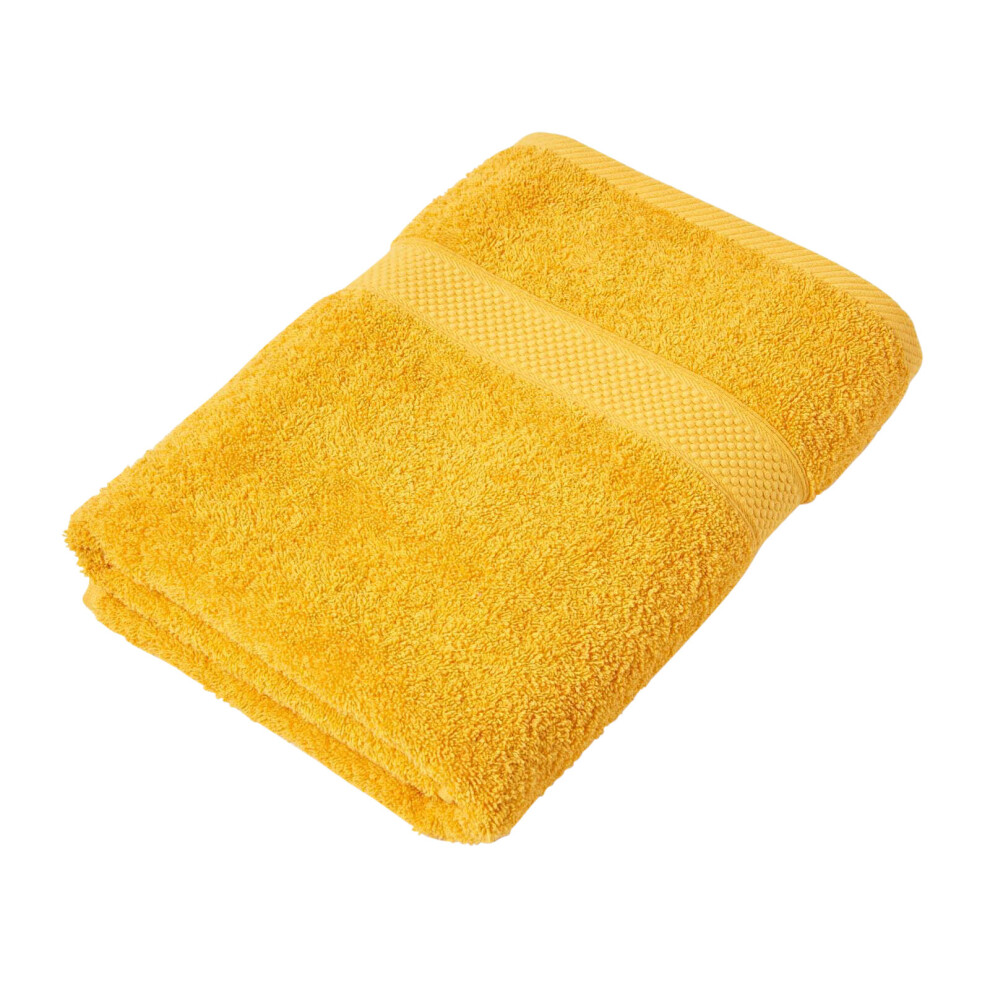 Homescapes (Ochre, Bath Sheet) 100% Turkish Cotton 500 Gsm