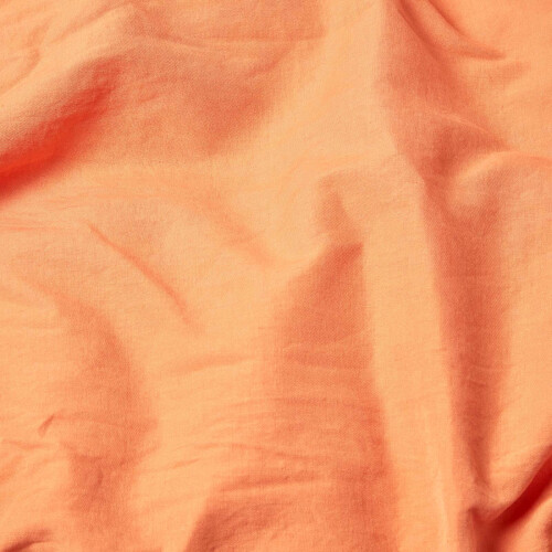 Homescapes (Burnt Orange, Single) Linen Deep Fitted Sheet 2