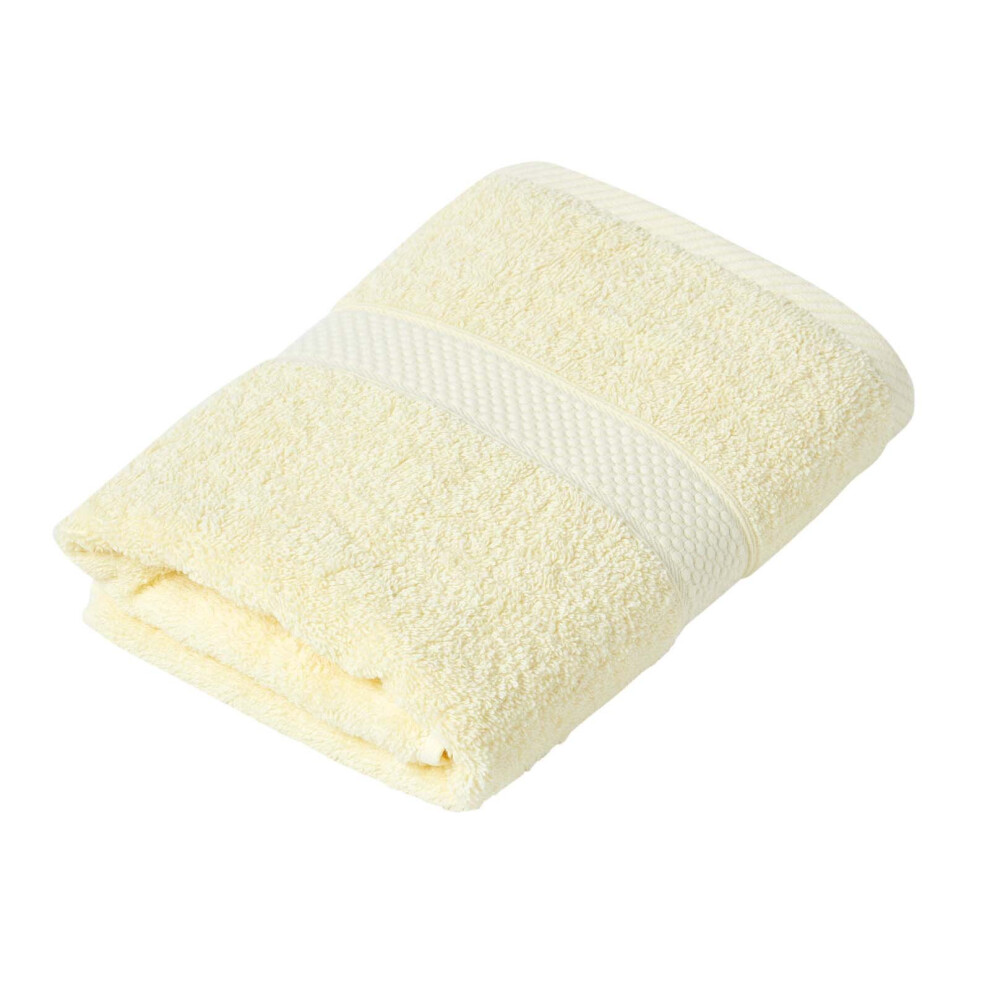 Homescapes (Lemon, Hand Towel) 100% Turkish Cotton 500 Gsm