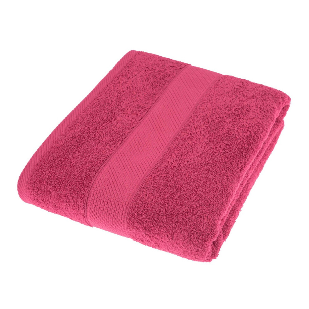 Homescapes (Raspberry, Jumbo Towel) 100% Turkish Cotton 500 Gsm