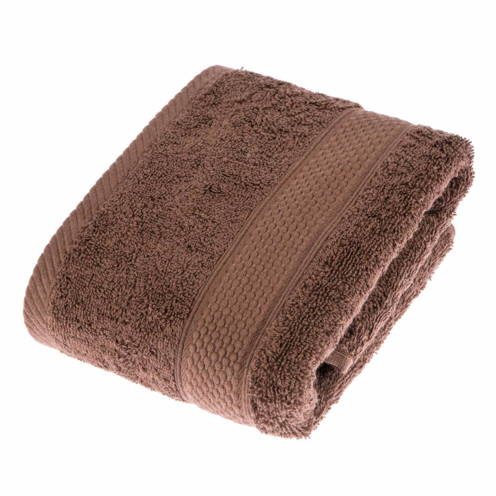 Homescapes (Chocolate, Hand Towel) 100% Turkish Cotton 500 Gsm Brown