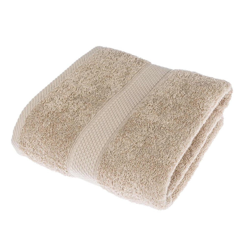 Homescapes (Stone, Bath Towel) 100% Turkish Cotton 500 Gsm
