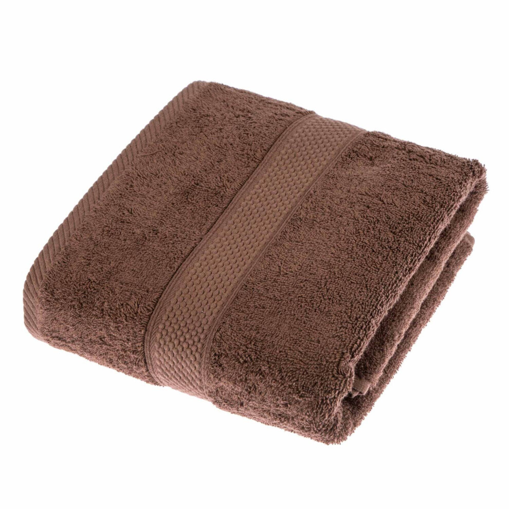 Homescapes (Chocolate, Bath Towel) 100% Turkish Cotton 500 Gsm Brown