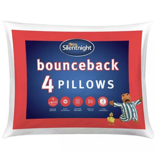Silentnight Silentnight Bounceback Pillows 4 Pack