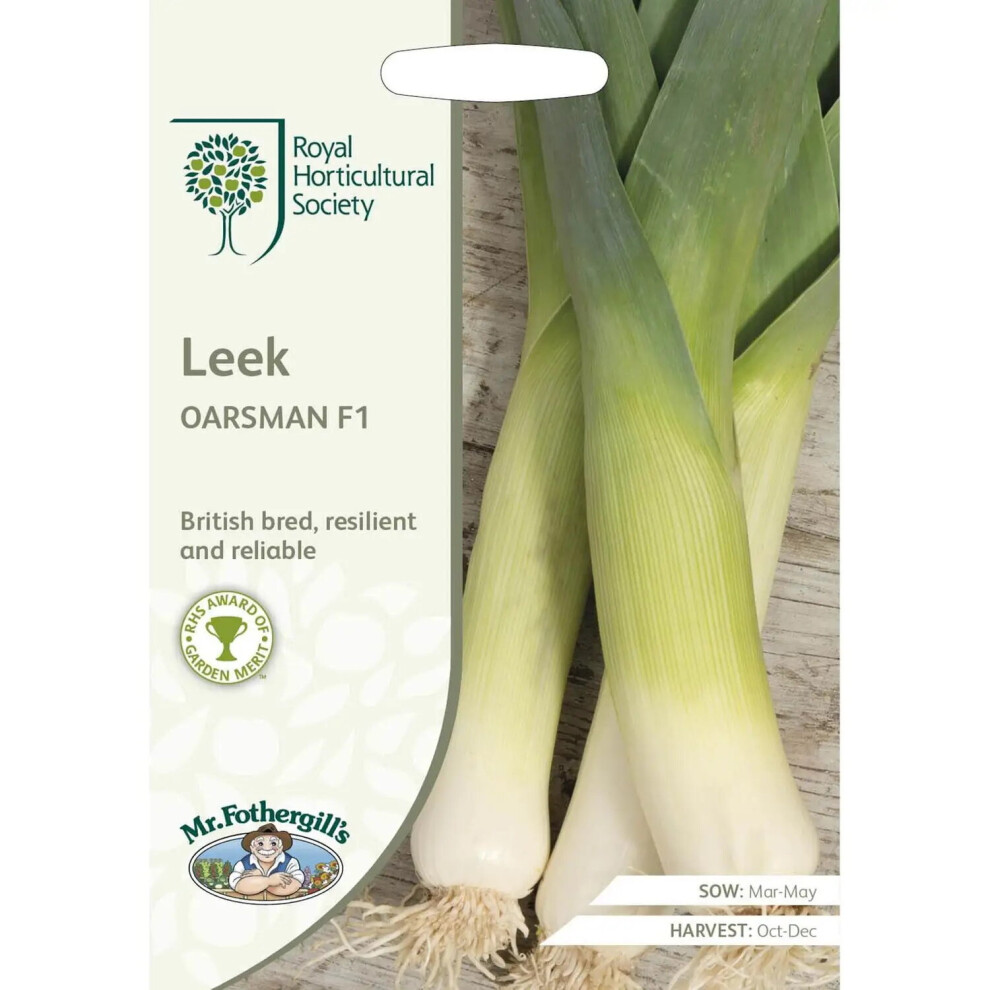 Mr Fothergill's Mr.fothergill's Rhs Grow At Home Vegetable Leeks Oarsman F1 Seed