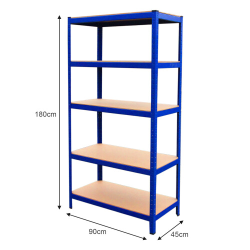 Monster Racking Garage Shed Storage Metal Shelving Units With 1 x Workbench 2