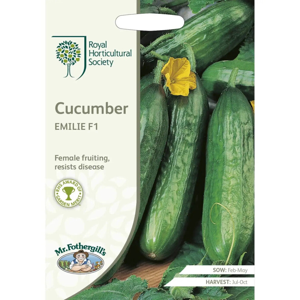 Mr Fothergill's Mr.fothergill's Rhs Grow At Home Vegetable Cucumber Emilie F1 Seeds