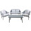 Dellonda Echo 4 Piece Aluminium Outdoor Sofa Set - DG59 1