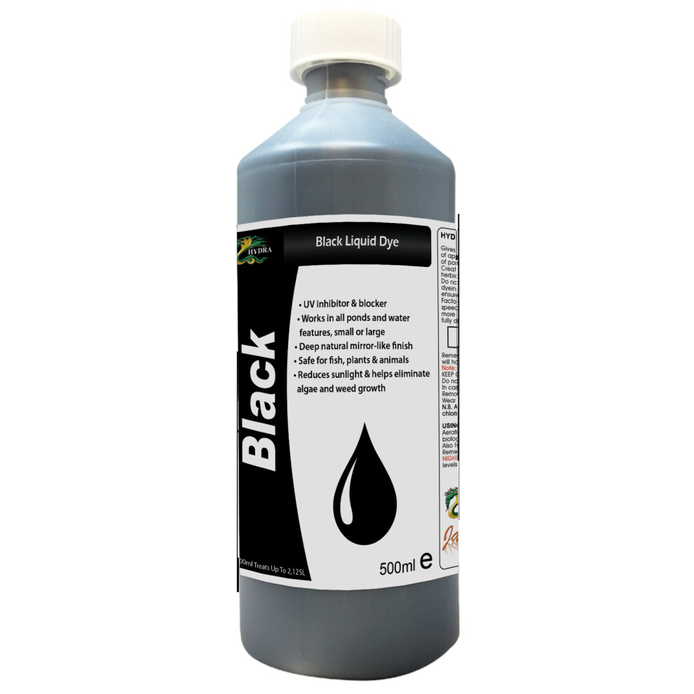 (500ml (upto 2,125L)	) Hydra Black Liquid Dye