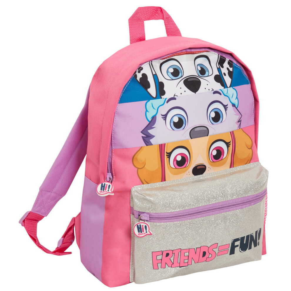 (One Size) Paw Patrol Bag Girls Backpack Kids Skye Everest Travel Rucksack Nursery Pink Bag-image-OPC-P8VFFZK-NEW