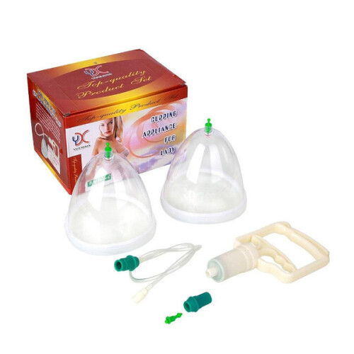 Portable Manual Breast Enlargement Device Vacuum Pump Cup Breast