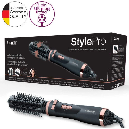 HT80 Rotating Hot Air Styling Brush | for Volume and Sleek Waves | Integrated ion Function 1
