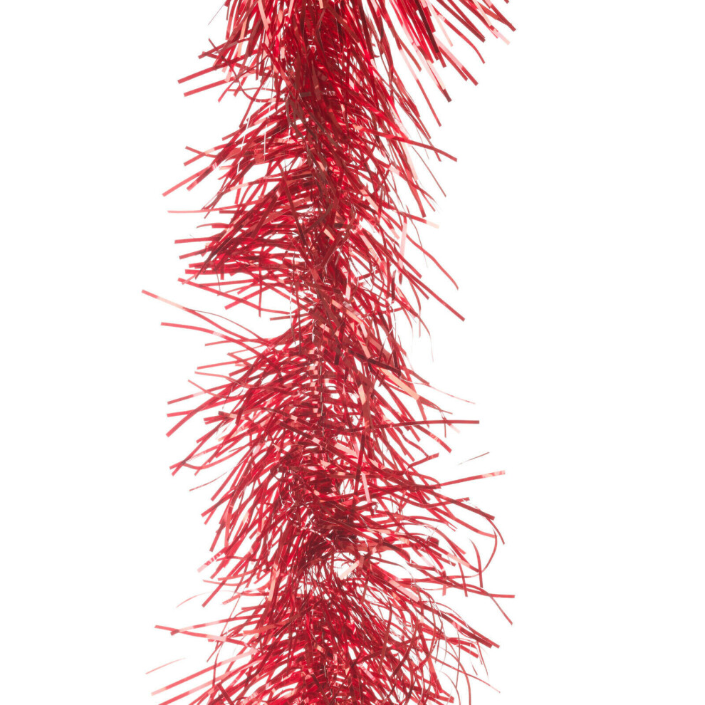 (Red, 10) 8ft (2.70m) Christmas Tree Room Tinsel Decoration