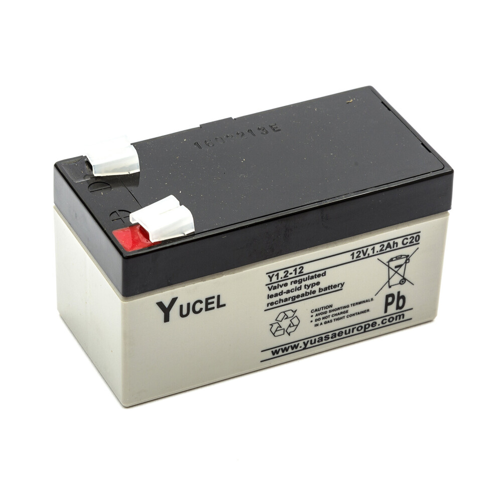 Yuasa Yucel / Y1.2-12 Sealed Lead Acid Battery 12V 1.2Ah Burglar Alarm