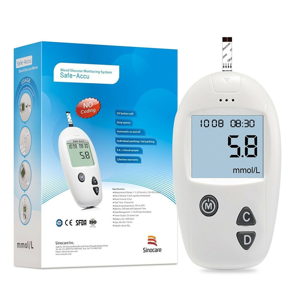 Sesamegate Blood Glucose Monitoring Kit Diabetes Test Kit, Blood Sugar Testing