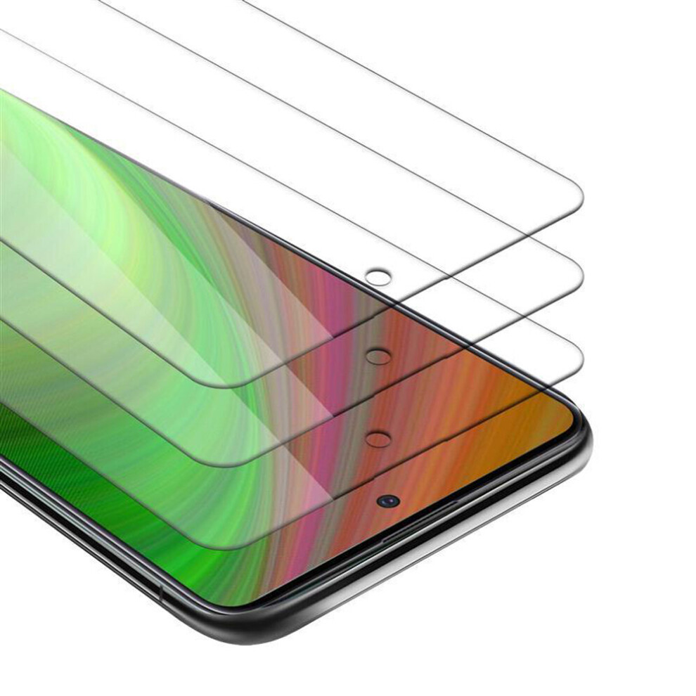 Cadorabo 3X Tempered Glass For Samsung Galaxy A51 5G Protection Film Display Saver Protective Film 4063758150256