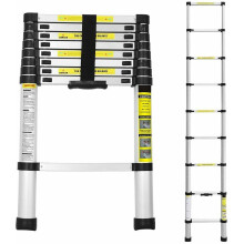 2.6M Telescopic Ladder Aluminum Telescopic Extension Ladder Extension