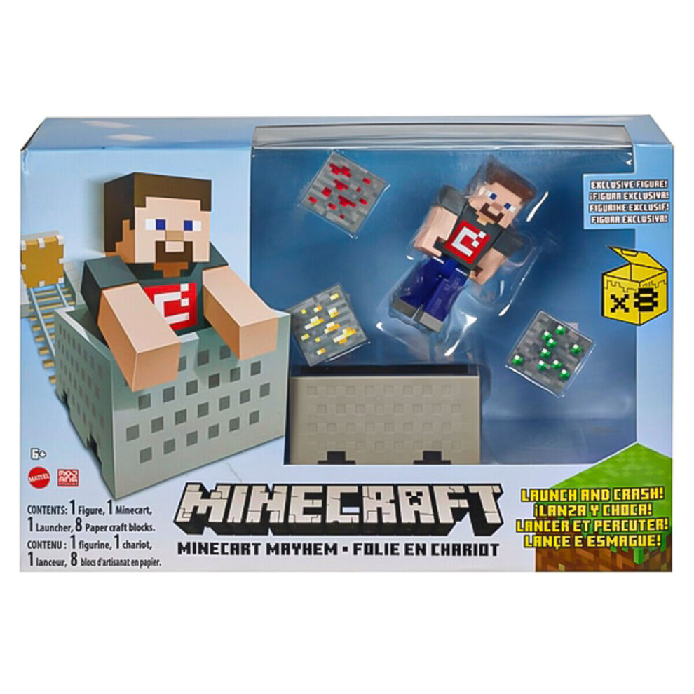 Mattel Minecraft 3.25" Minecart Asst.