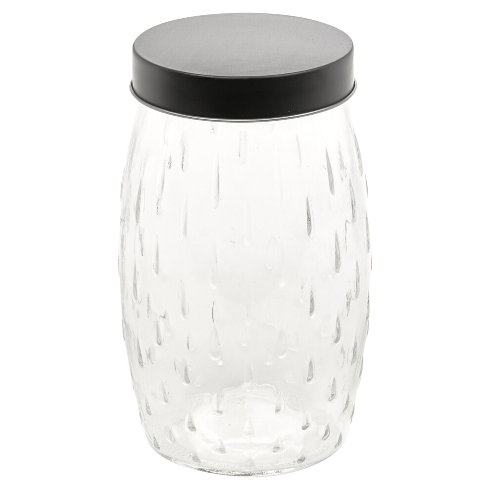 (2L) Airtight Lid Teardrop Glass Storage Jars Food Containers Kitchen Home Preserving