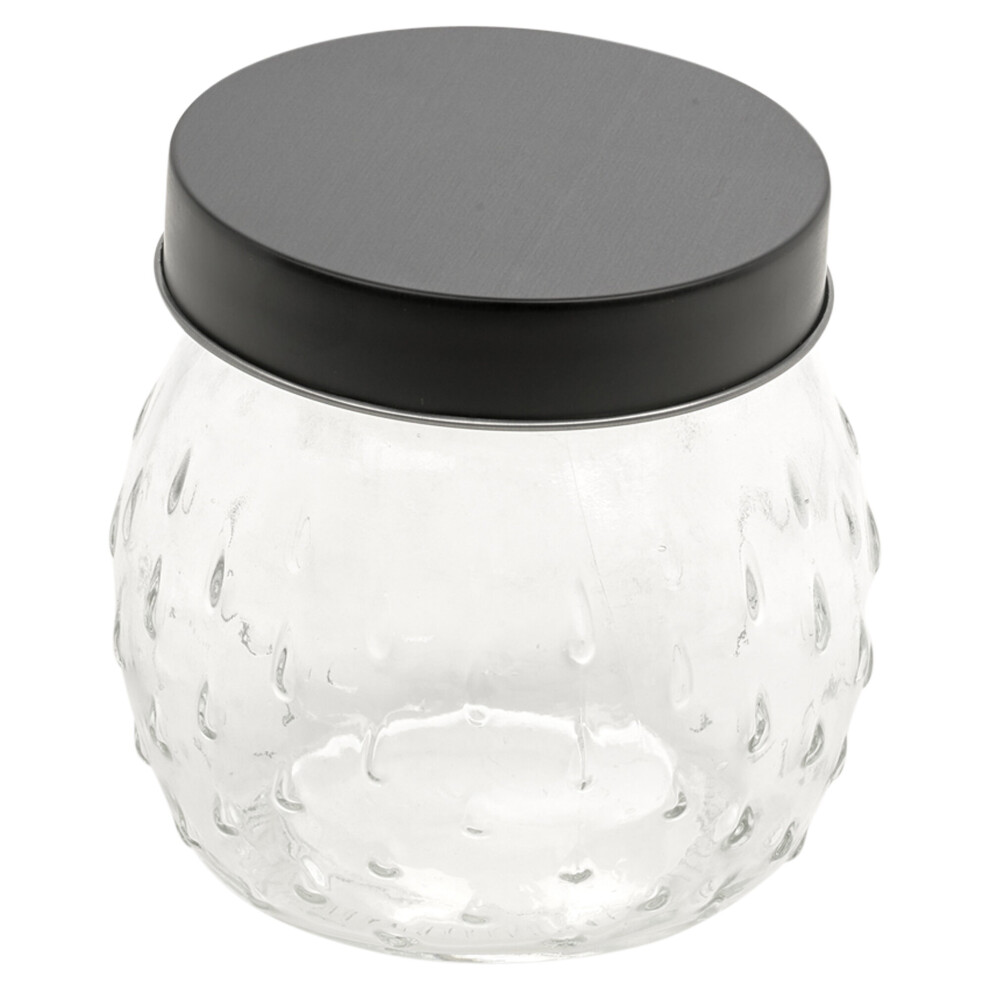 (1L) Airtight Lid Teardrop Glass Storage Jars Food Containers Kitchen Home Preserving