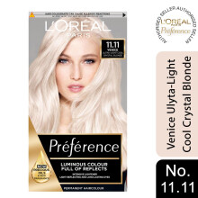 L'Oreal Preference Permanent Hair Colour 11.11 UltraLightCrystalBlonde