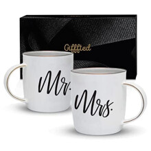 Triple Gifsed Mr und Frau Coffee Bugs Paare Geschenke Ideen fr Weihnachten Hochzeitstag Engagement Valentines sein heutiges Ehemann Ehefrau Hett