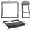SP Computer Desk Compact Foldable Computer Desk Laptop Desktop Table Folding Portable Small Table for Company,Garden,Camping,Office (Black) 4