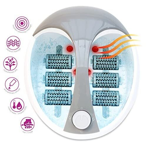 Rio Deluxe Foot Bath and Spa with Roller Massager, Hydro Jets, Vibration Massage and Aromatherapy Diffuser 1