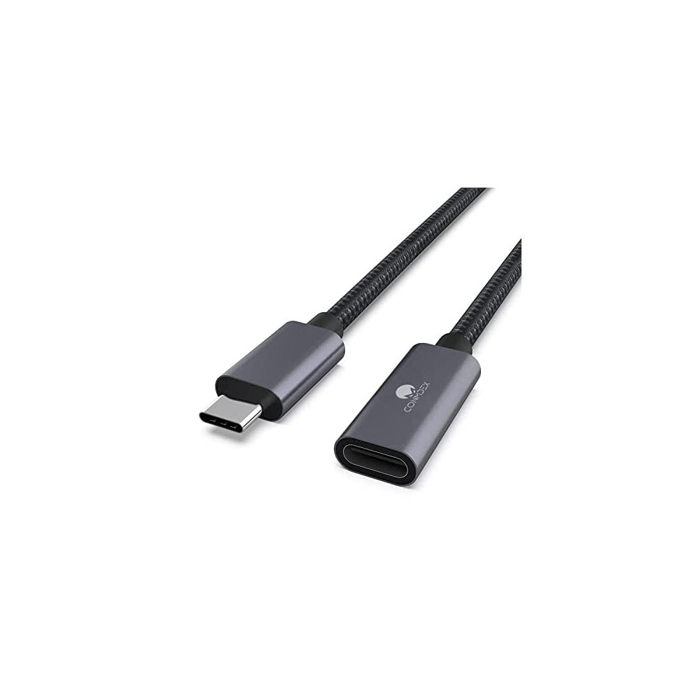 Usb C Extension Cable Conmdex Usb C Male To Female Usb Cable Usb 3.1 Data Charging Cable 10Gbps,20V5a/100W Extendcord For Wireless Charger,Compat Gray 651354415349