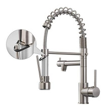 Torneira de Cozinha AIMADI com Sprayer Retrátil, Monocomando em Aço Inoxidável Escovado