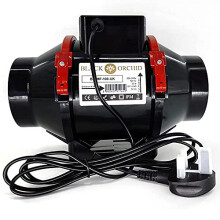 4 Inch - 100 mm Universal Budget Silent Fan Filter Duct Kit for Grow Tent Quiet Operation Inline Extractor Fan Air Diffuser Hydroponic Carbon Filter F