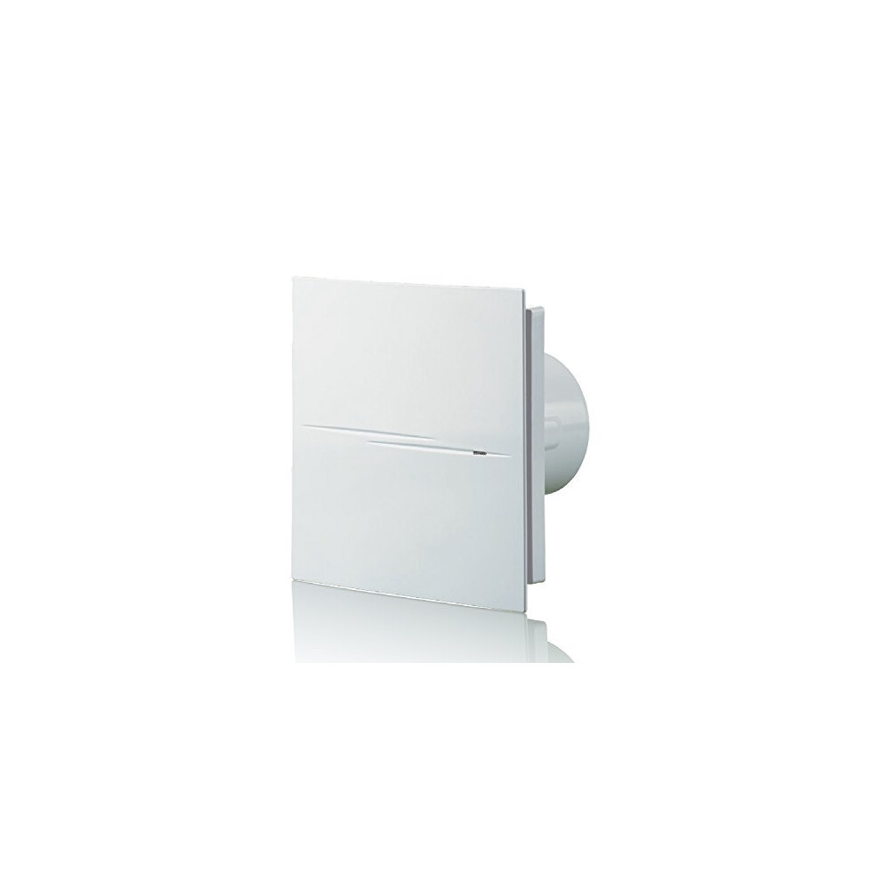 Blauberg Uk 100 Quiet Style Th H Blauberg Calm Design Low Noise Energy Efficient Bathroom Extractor Fan 100Mm Humidity, 7.5 W, 240 V, Brilliant White, 5060407914824