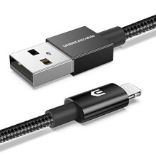 UNBREAKcable iPhone Charger Cable [6.6ft/2m, Upgraded C89 Apple MFi Certified] Nylon Braided Apple Charger USB Fast Charging Lightning Cable for iPh