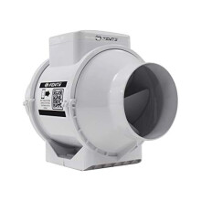VENTS UK 4 inch Loft Mounted Inline Shower Ceiling Powerful Ventilation Damp Control 100mm In Line Bathroom Extractor fan with Run On Timer 100 mm Sil